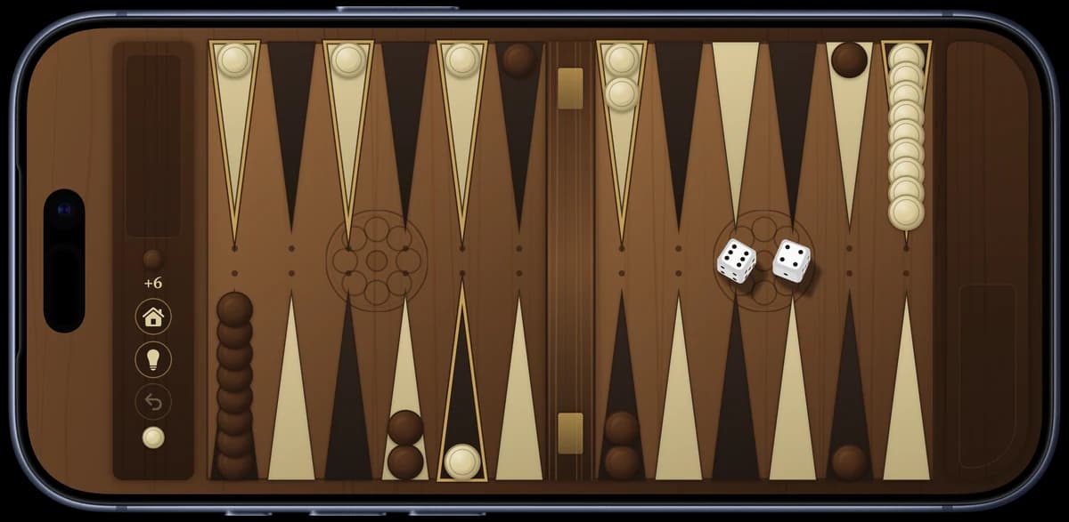 Classic theme: walnut board with ivory and ebony checkers
