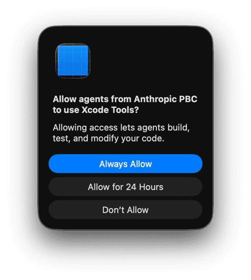Agent permission prompt