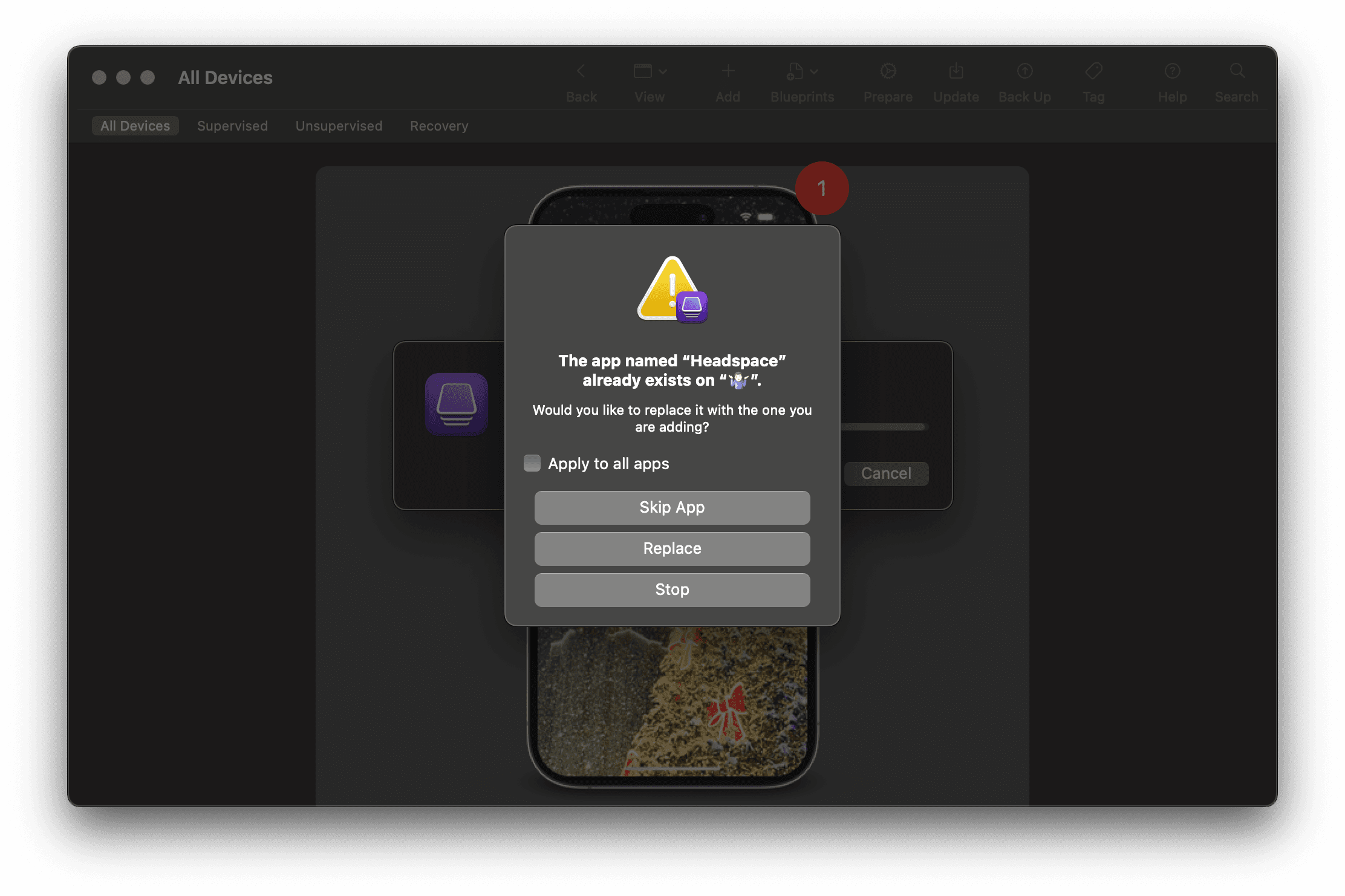 Apple Configurator Replace