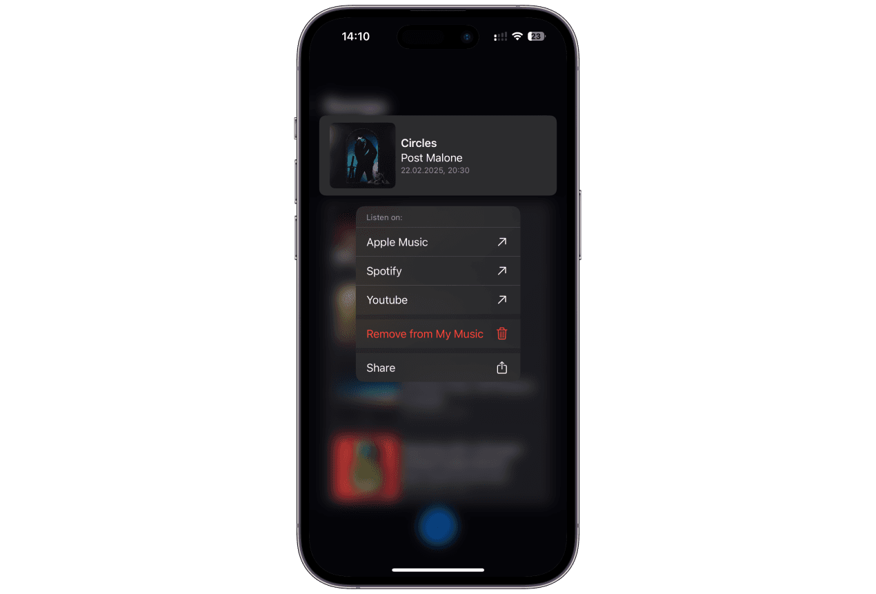 Context menu